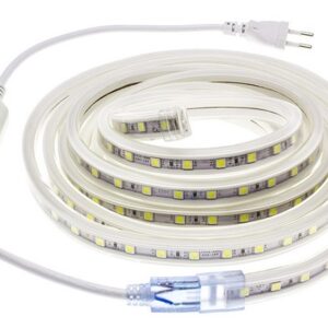 Strip LED 5050 IP65 60 led/mt 10w/mt 230V Luce Calda